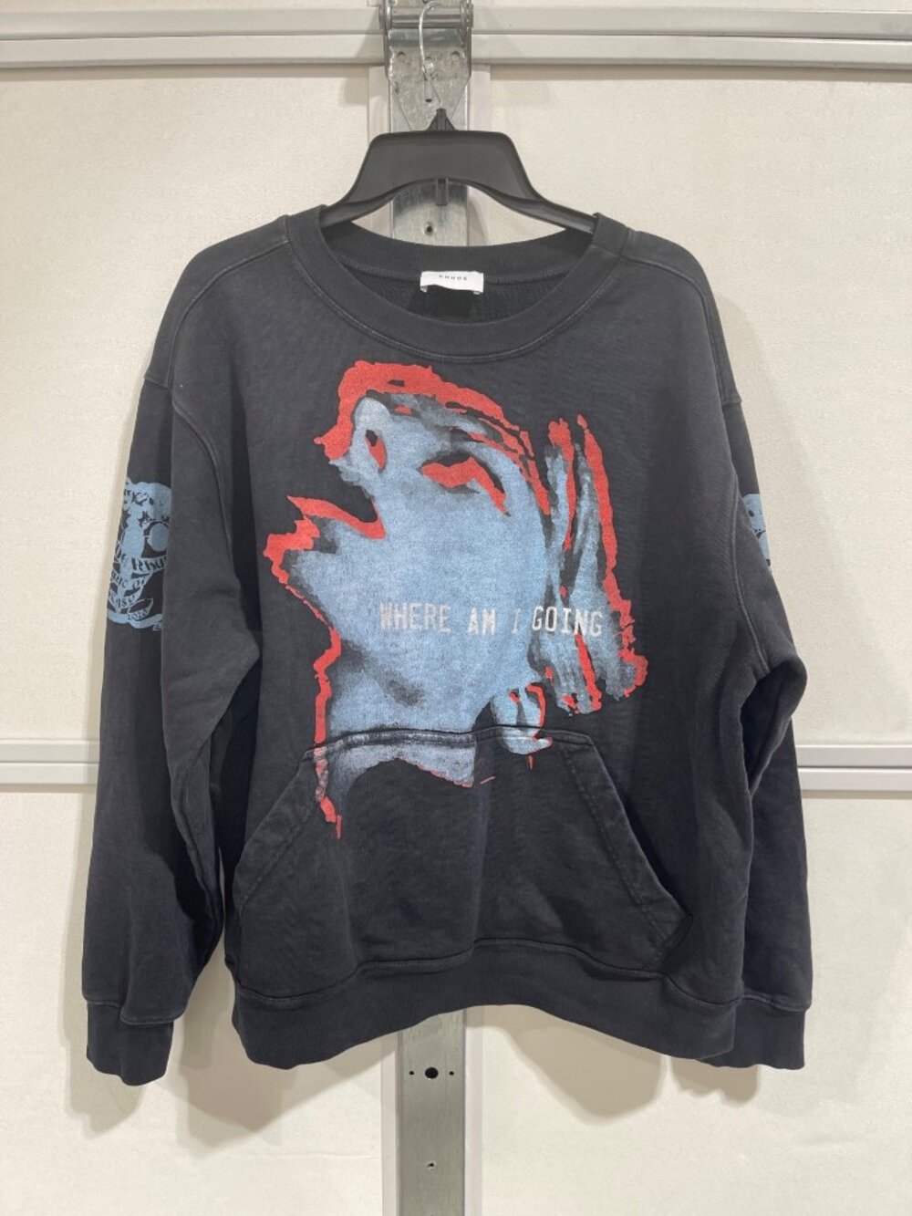 NEW RHUDE WHERE AM I GOING CREWNECK SWEATSHIRT MEDIUM